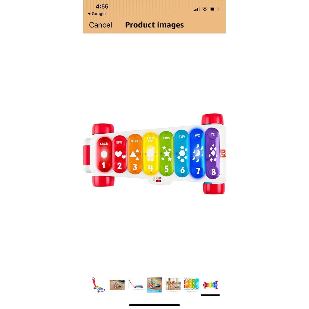 Fisher-Price Giant Light-Up Xylophone Baby to Toddler Learning Toy